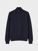 Loro Piana Loro Piana Knitwear, Navy, Baby Cashmere Classic Half Neck Sweater In Blue Navy