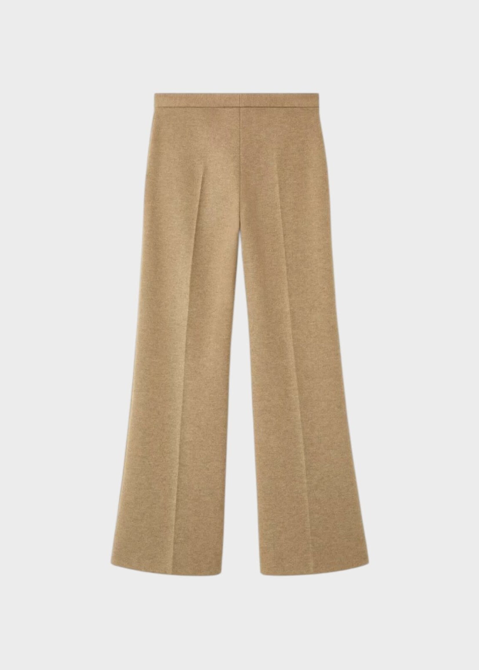 Loro Piana Loro Piana Trousers, Beige, Rio Bodro Cashmere Mid Waist Pants In Desert Rose Mélange