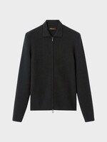 Loro Piana Loro Piana Knitwear, Black, Petunia Wool Cashmere &  Silk Bomber Sweater In Black