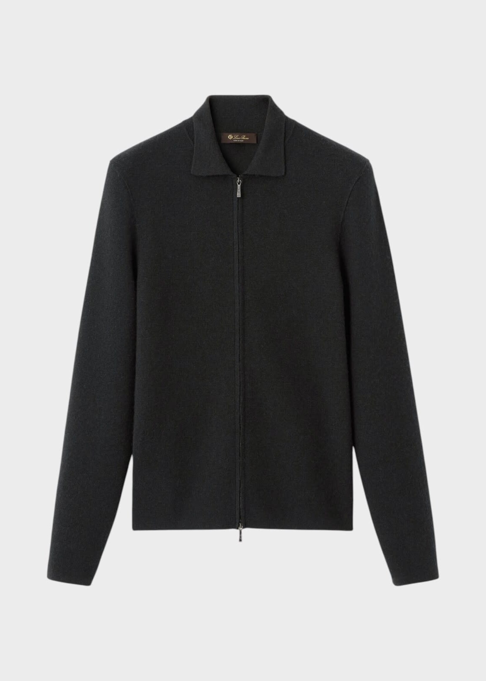 Loro Piana Loro Piana Knitwear, Black, Petunia Wool Cashmere &  Silk Bomber Sweater In Black