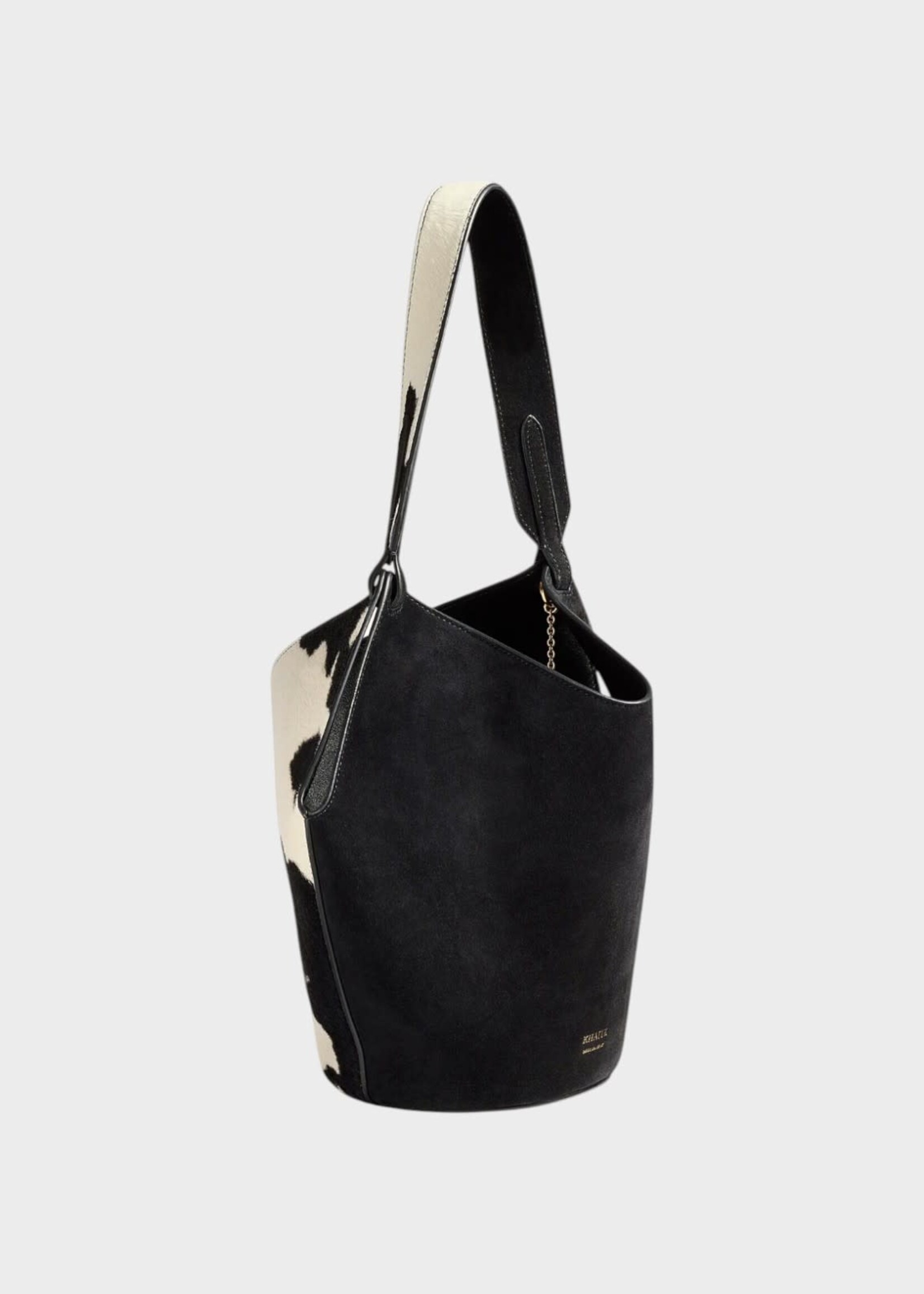 Khaite Khaite Bag, Multi,  Lotus Mini Calf Hair Tote Bag In Black & Natural w/ Cow Print