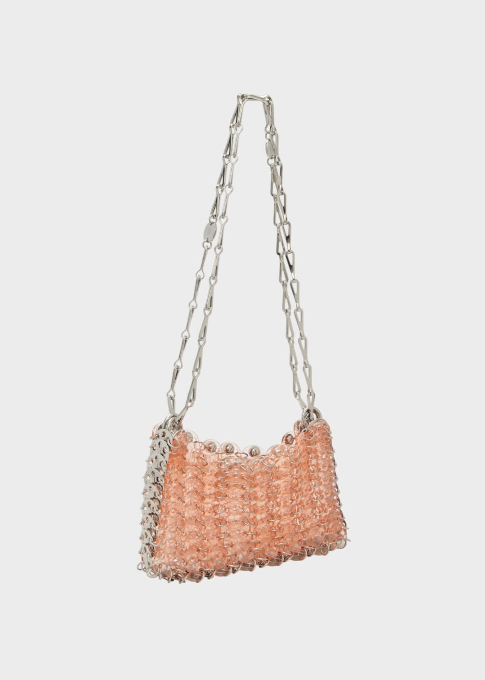 Rabanne Rabanne Bag, Pink, 1969 Nano Iconic Disc Bag In Baby Pink w/ Crystals