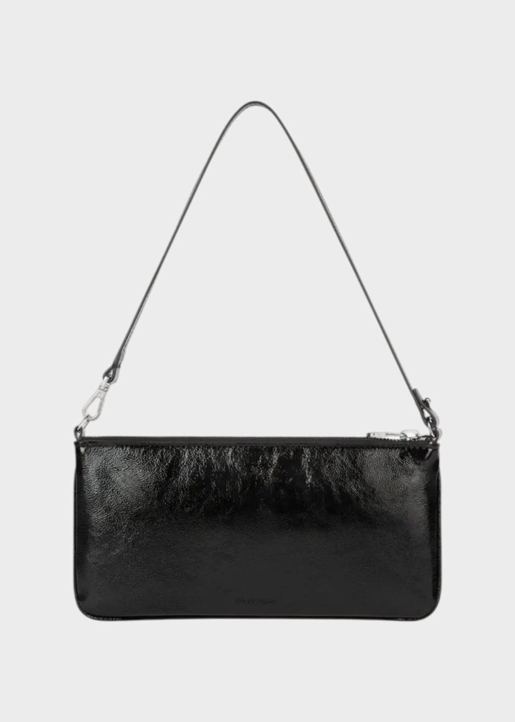 Courreges Courreges Bag, Black, Naplack Leather Zipped Pouch In Black