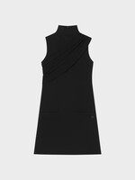 Courreges Courreges Dress, Black, Twist A-Line Short Dress In Black