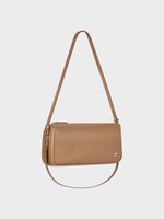 Courreges Courreges Bag, Brown, Three Sixty Calf Leather Small Shoulder Bag In Bronze
