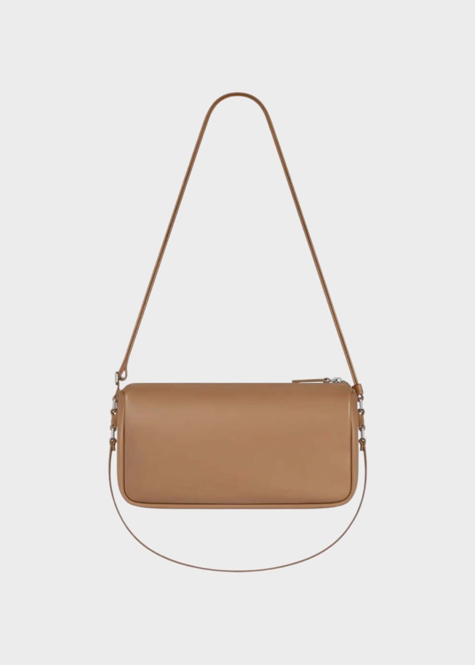Courreges Courreges Bag, Brown, Three Sixty Calf Leather Small Shoulder Bag In Bronze