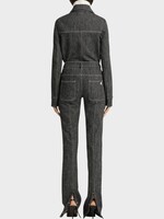 Courreges Courreges Jacket, Grey, Denim Tweed Overshirt In Black & Heritage White