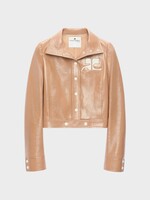 Courreges Courreges Jacket, Brown, Vinyle Reedition Jacket In Bronzer w/ Chest Logo