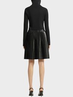 Courreges Courreges Skirt, Black, Pleated Vinyl Mini Skirt In Black
