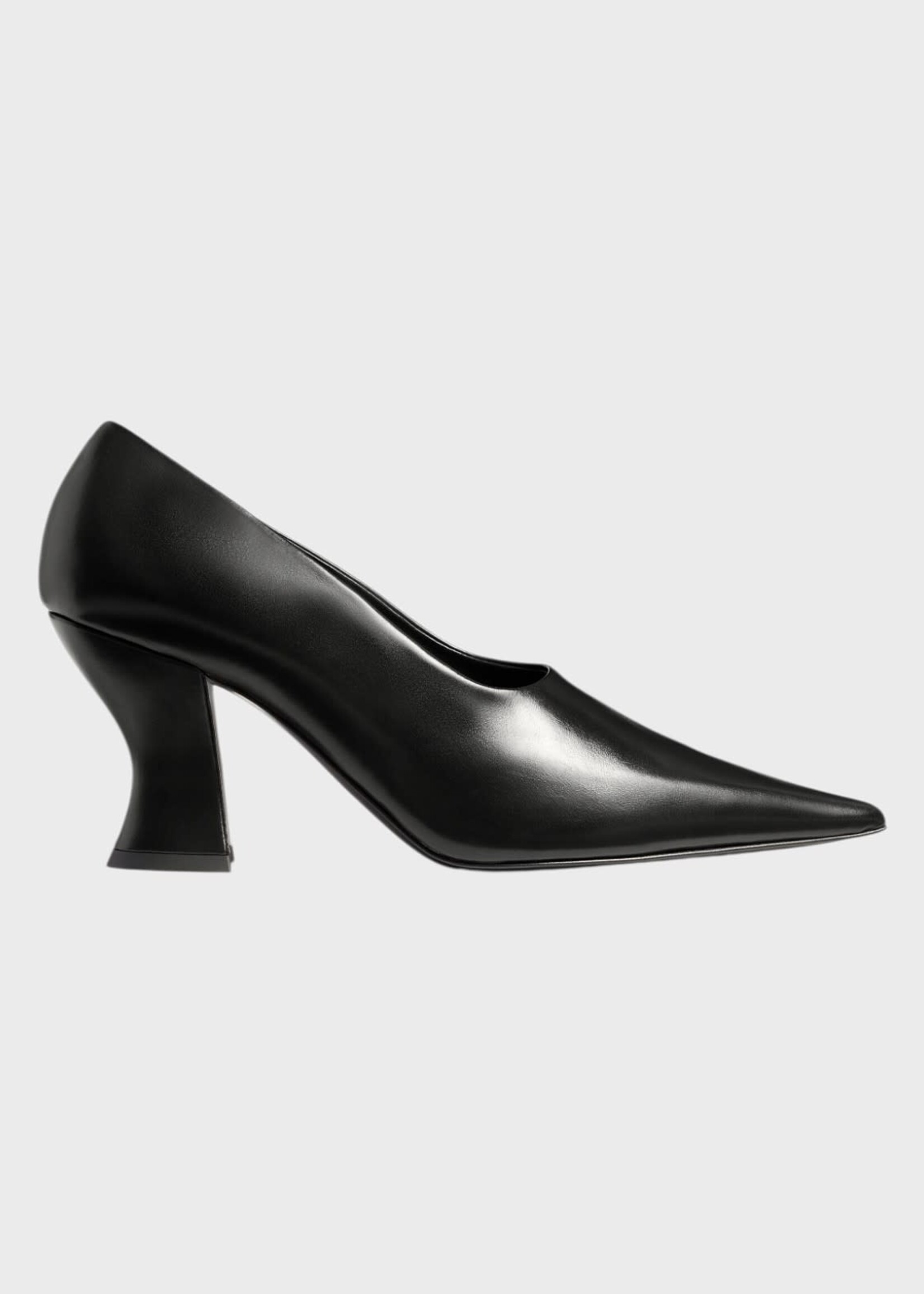 Khaite Khaite Heels, Black, Colleen Calf Leather 75Mm Pointed Pumps