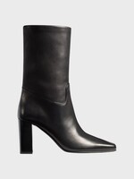 Khaite Khaite Boots, Black, Petra Calf Leather 85Mm Ankle Boots