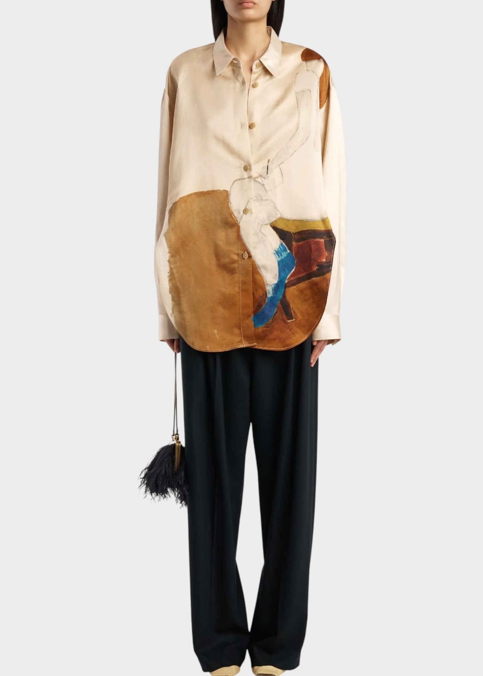 Khaite Khaite Trousers, Black, August Wool Mid Rise Pleated Pants In Black
