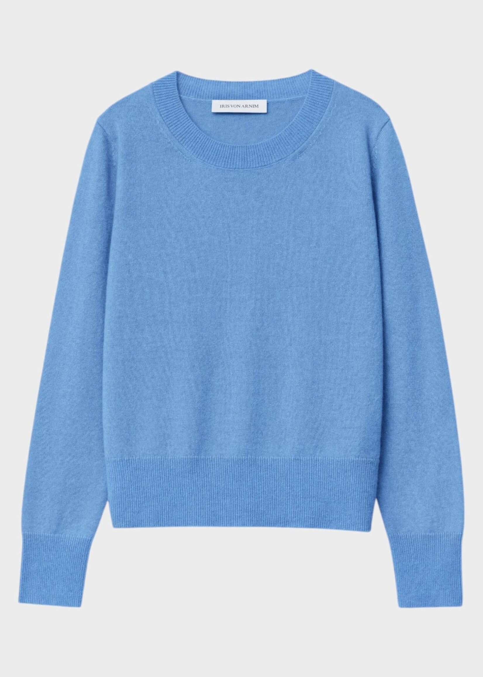 Iris Von Arnim Iris von Arnim Knitwear, Blue, Neris 50 Cashmere Crew Neck Pullover In Azur