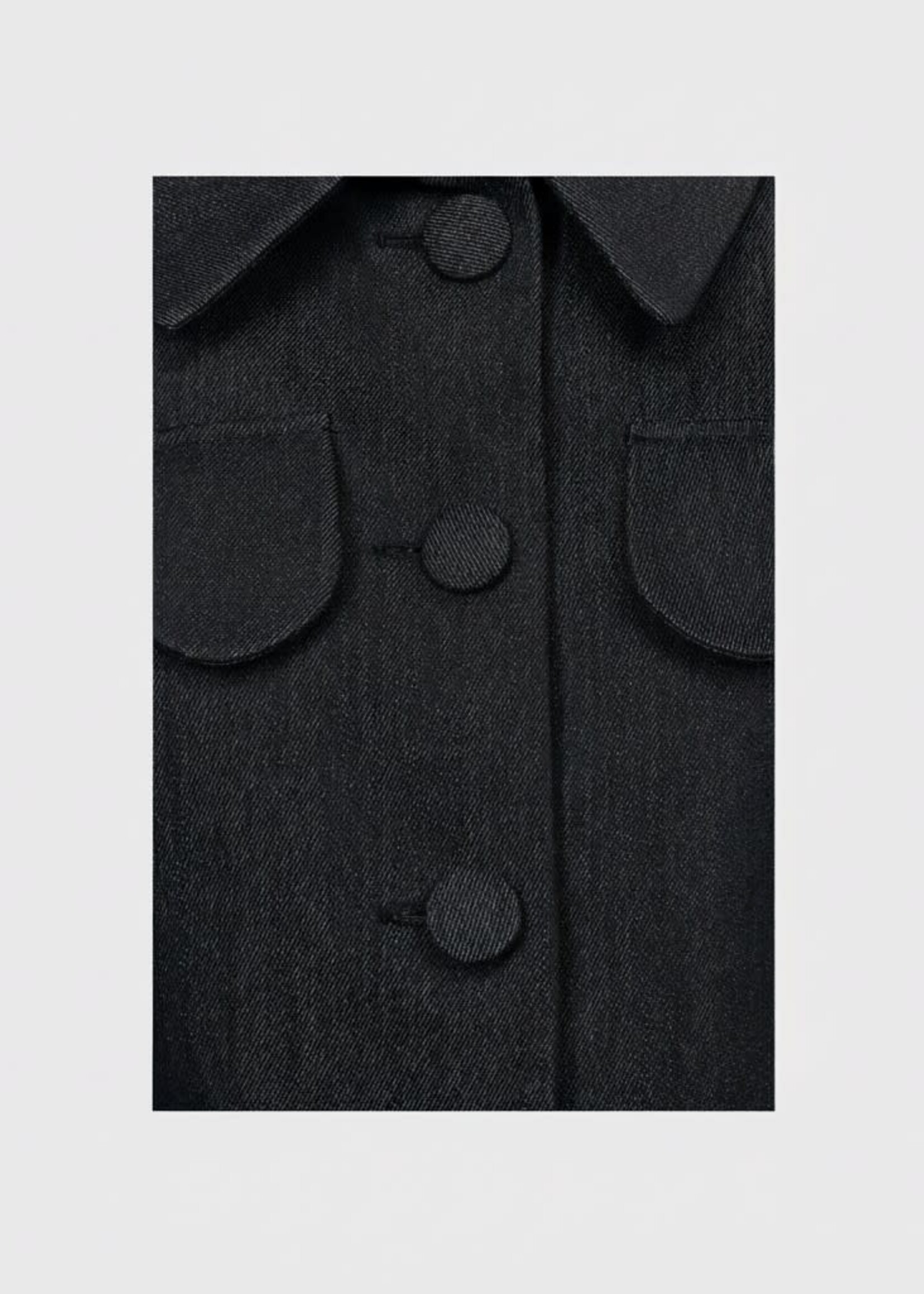 Destree Destree Shirt, Blue, Tamara Denim Suit Jacket in Dark Blue