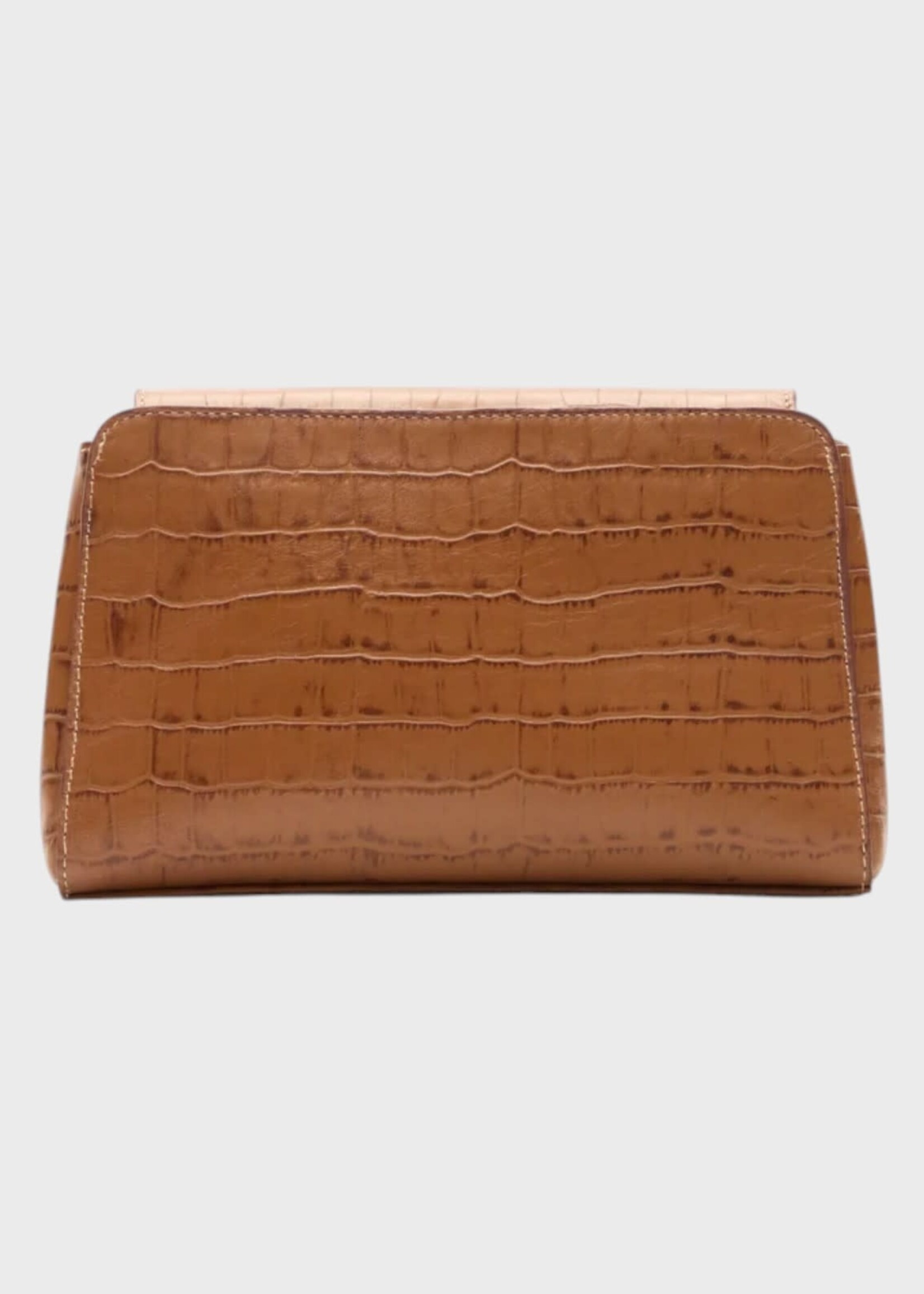 Destree Destree Bag, Brown, Gabrielle Croco Embossed Crossbody Bag in Camel