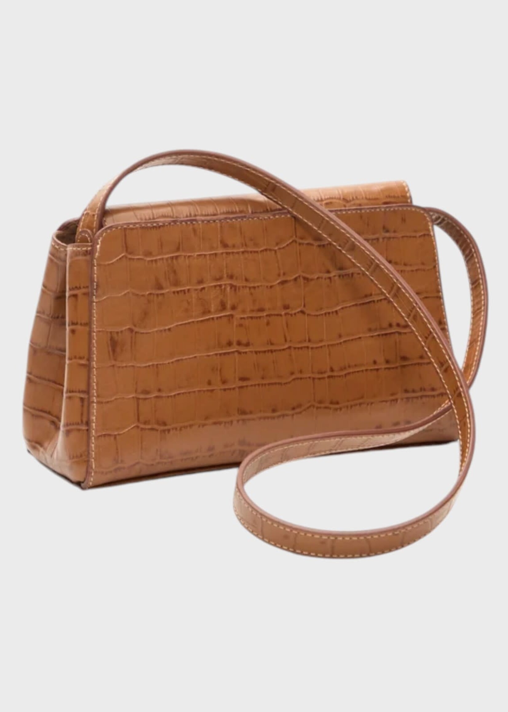 Destree Destree Bag, Brown, Gabrielle Croco Embossed Crossbody Bag in Camel