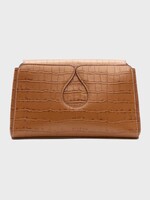 Destree Destree Bag, Brown, Gabrielle Croco Embossed Crossbody Bag in Camel