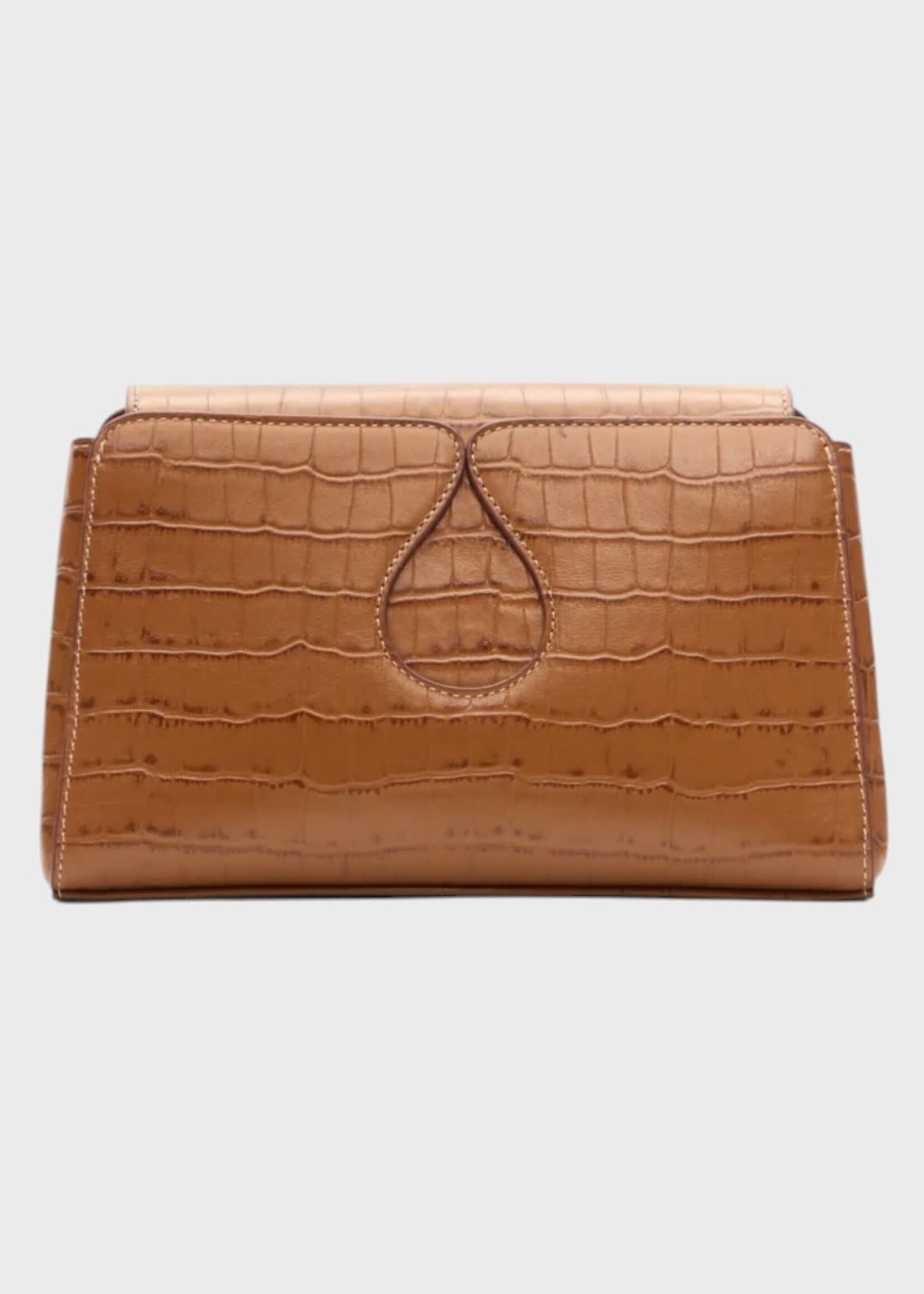 Destree Destree Bag, Brown, Gabrielle Croco Embossed Crossbody Bag in Camel