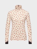 Moncler Grenoble Moncler Grenoble Top, Print, Polo Neck Top In White w/ Floral Print