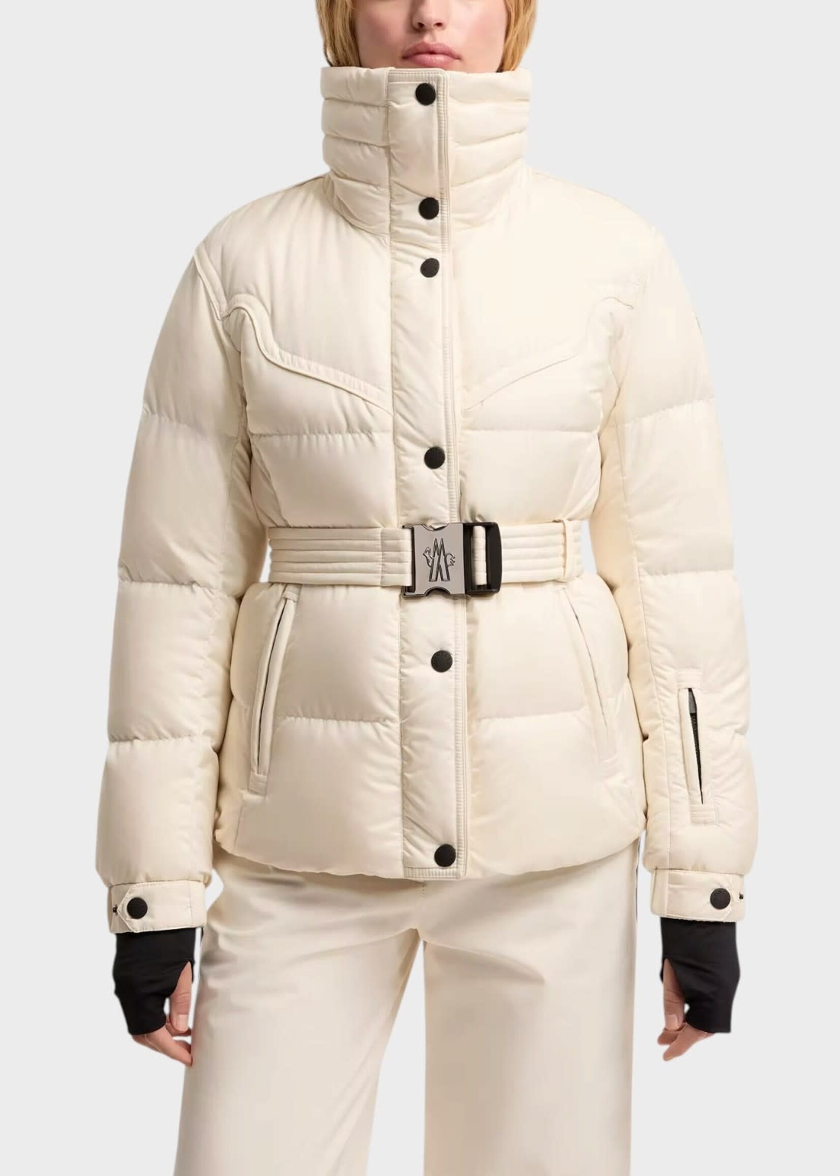 Moncler Grenoble Moncler Grenoble Jacket, White, Karshi Insulated Belted Ski Jacket