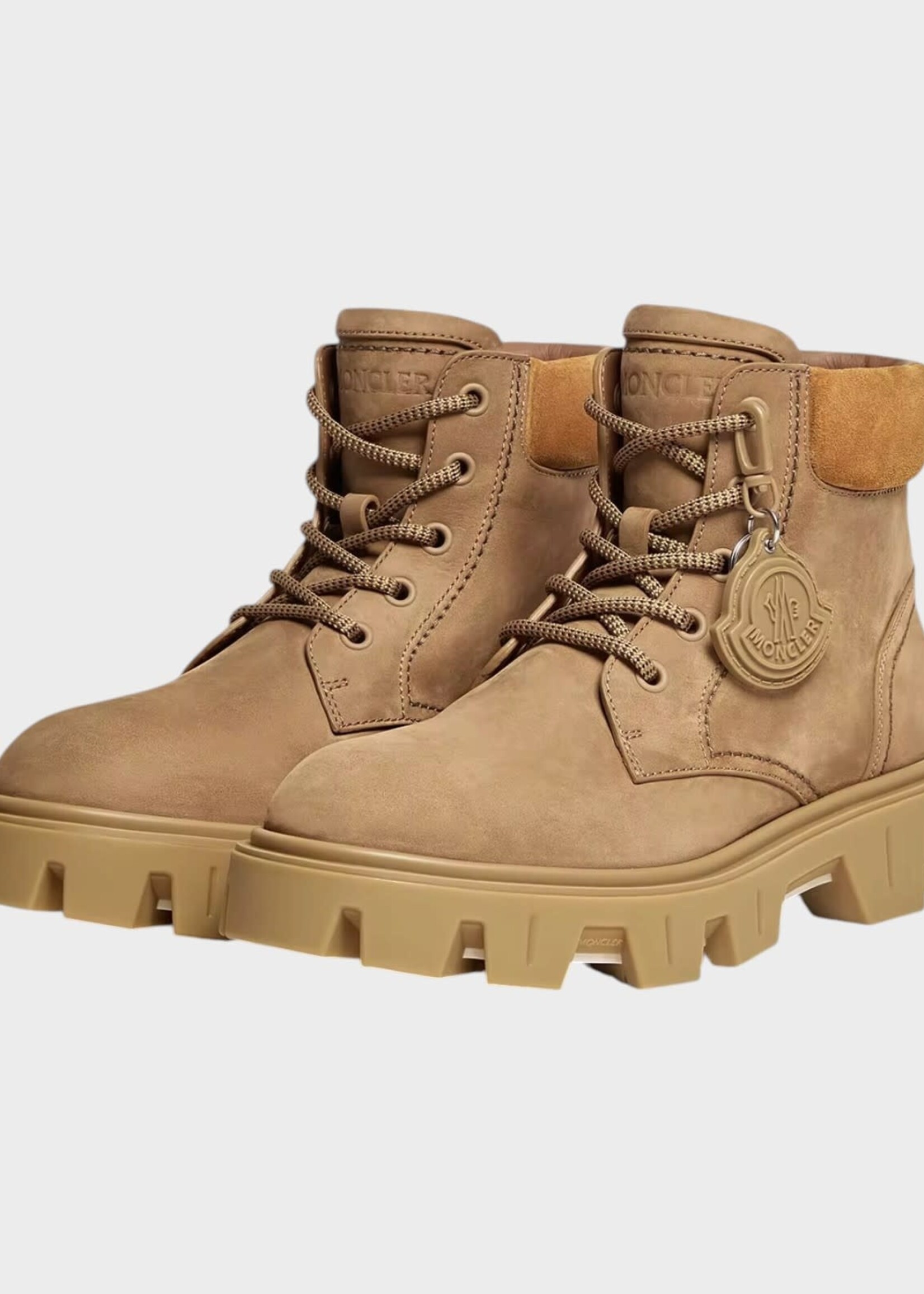 Moncler Grenoble Moncler Grenoble Boots, Beige, Peak City Nubuck & Suede Ankle Boots