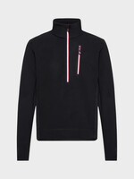 Moncler Grenoble Moncler Grenoble Sweatshirt, Black, Half Zip Polo Neck w/ Logo Patch