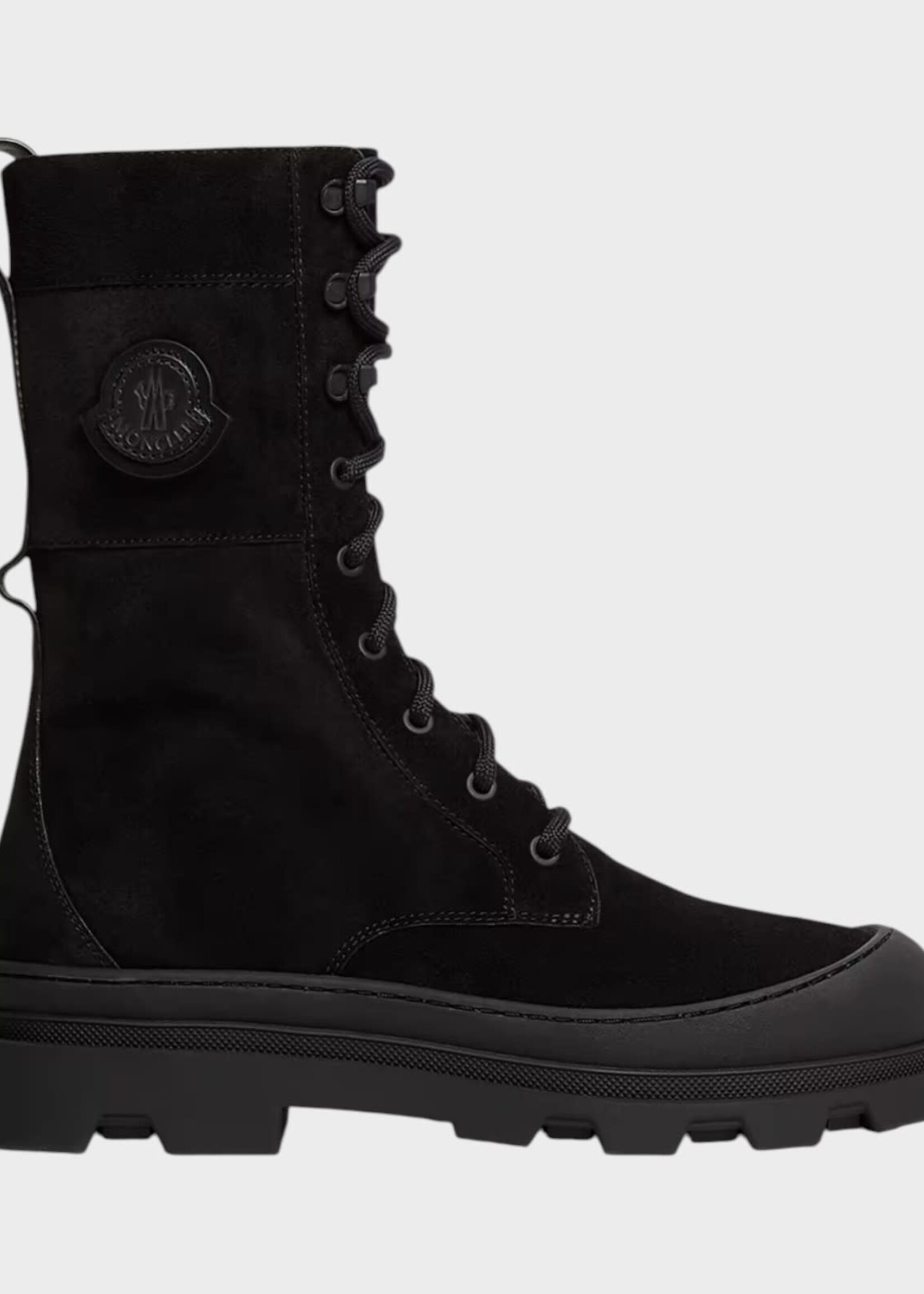 Moncler Grenoble Moncler Grenoble Boots, Black, Vera Suede Leather Lace Up High Ankle Boots