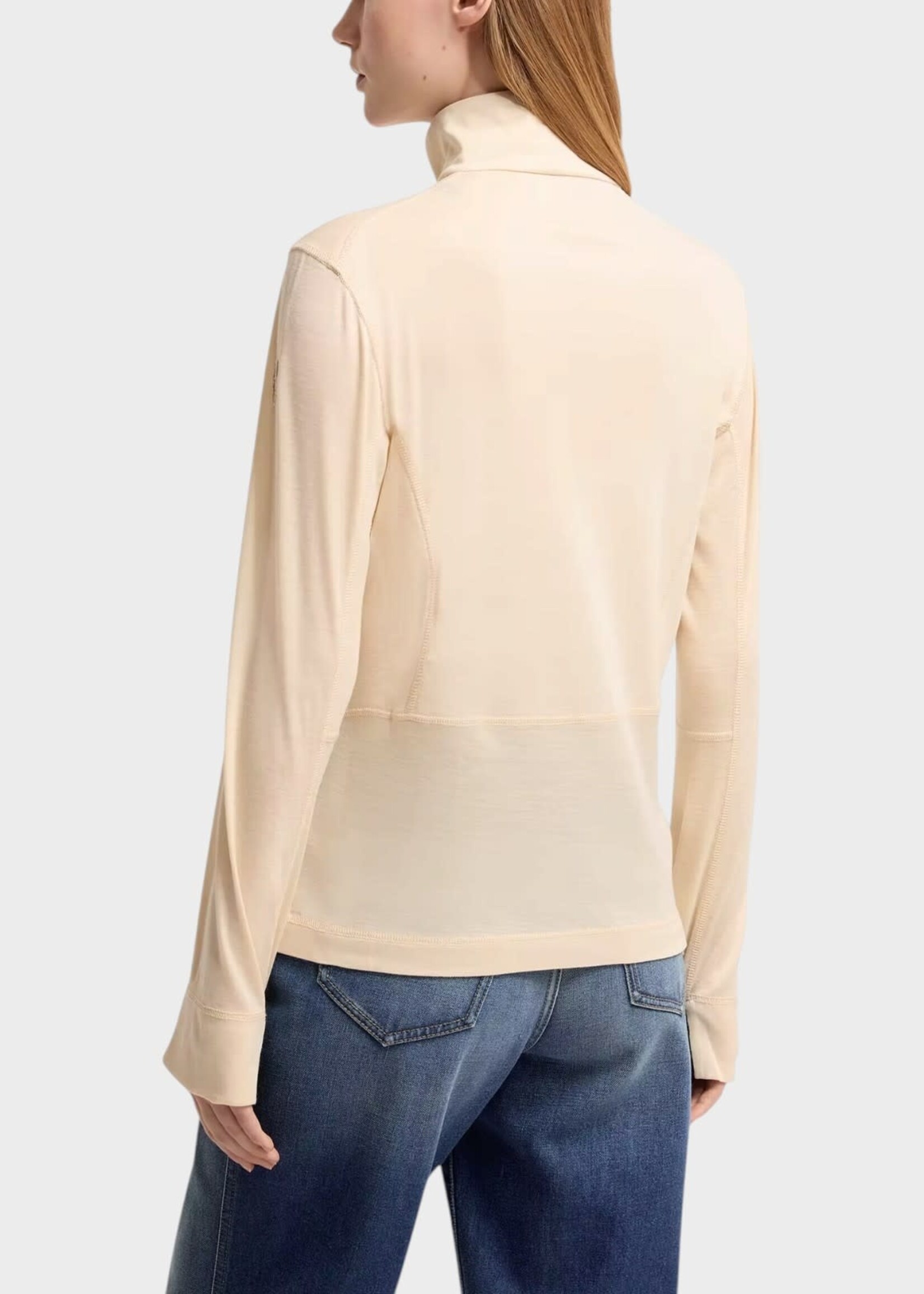 Moncler Grenoble Moncler Grenoble Top, White, Half Zip Polo Neck