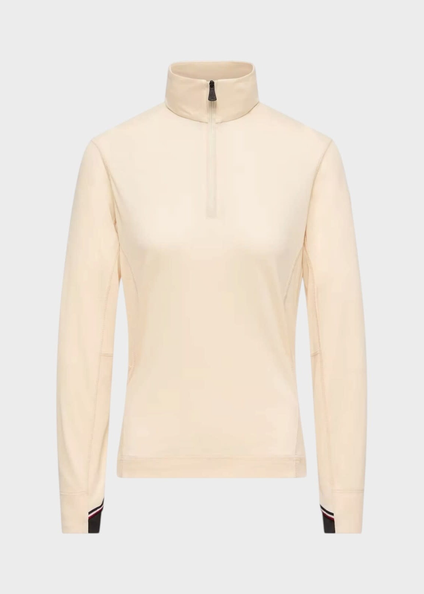 Moncler Grenoble Moncler Grenoble Top, White, Half Zip Polo Neck