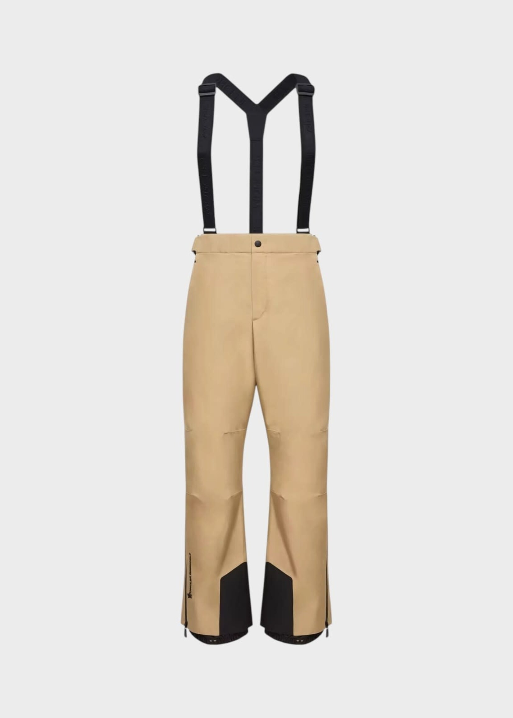 Moncler Grenoble Moncler Grenoble Trousers, Beige, Insulated Gore-Tex Ski Bib Pants In Beige & Black