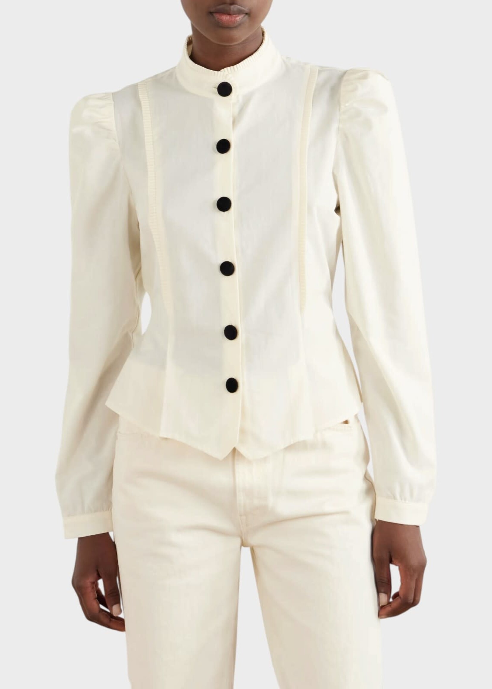 Destree Destree Jacket, Beige, Luchita Cotton Soft Jacket in Ecru