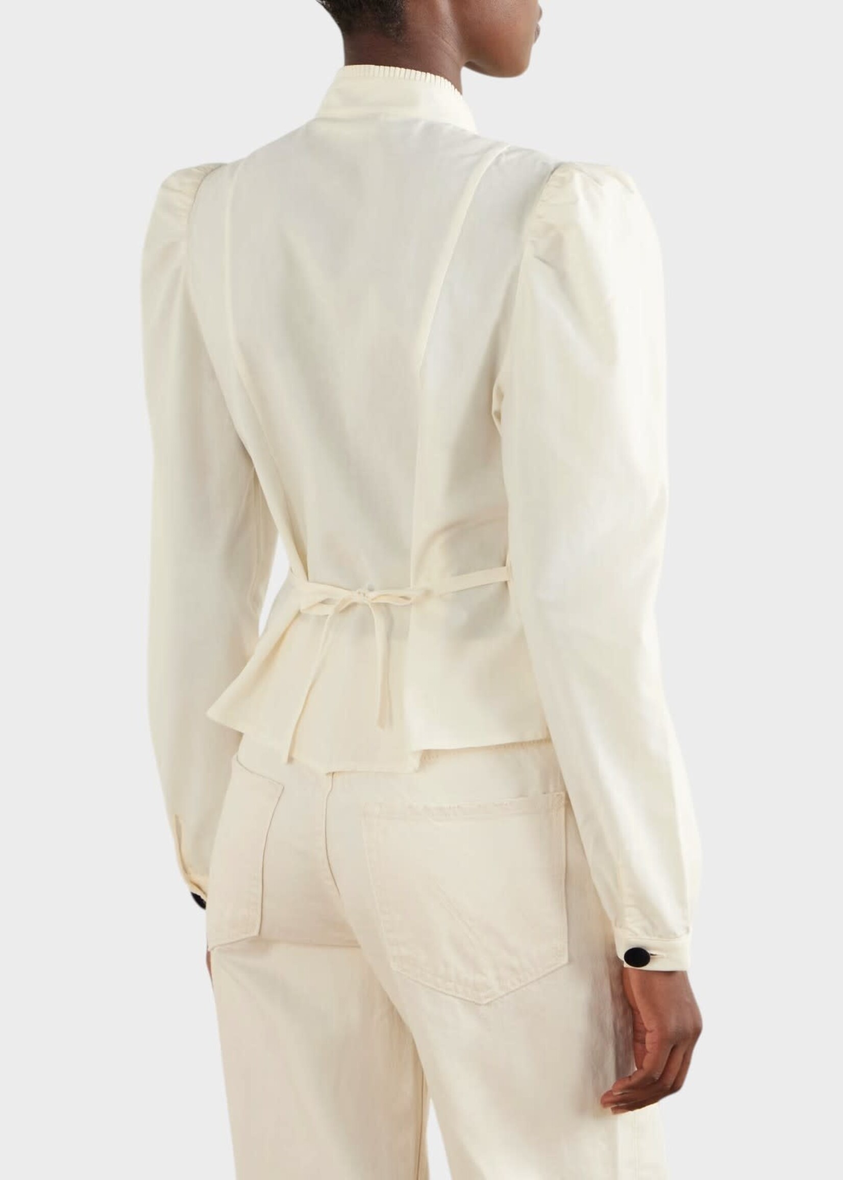 Destree Destree Jacket, Beige, Luchita Cotton Soft Jacket in Ecru