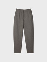 Jacquemus Jacquemus Trousers, Brown, Le Pantalon Citta Wool Straight Tailored Pants In Dark Brown