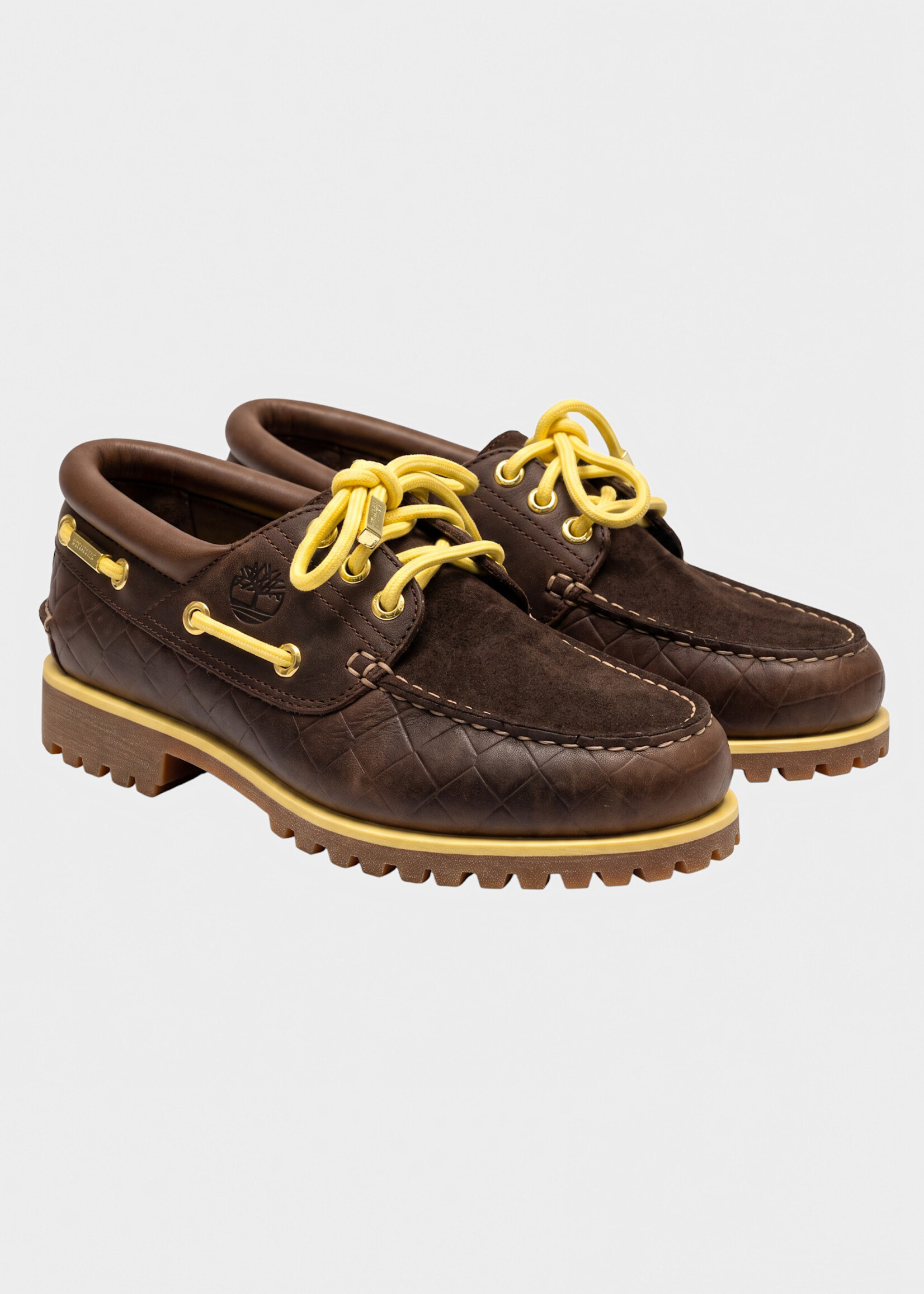 Jacquemus Jacquemus Flats, Brown, La Bateau Boat Shoes In Multi Brown Jacquemus x Timberland