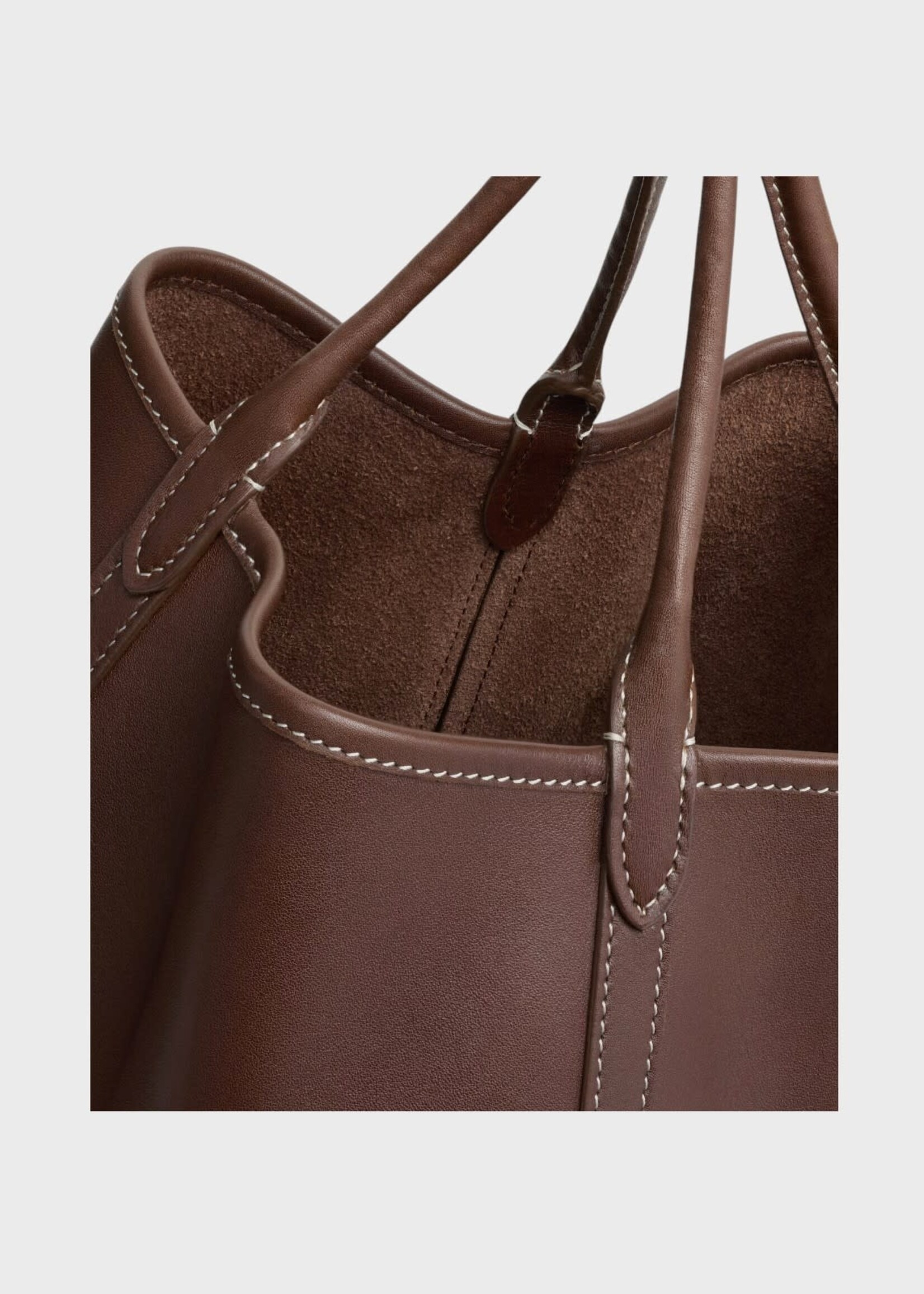 Celine Celine Bag, Brown, Supple Smooth Calfskin Small Drop Bucket In Chocolate