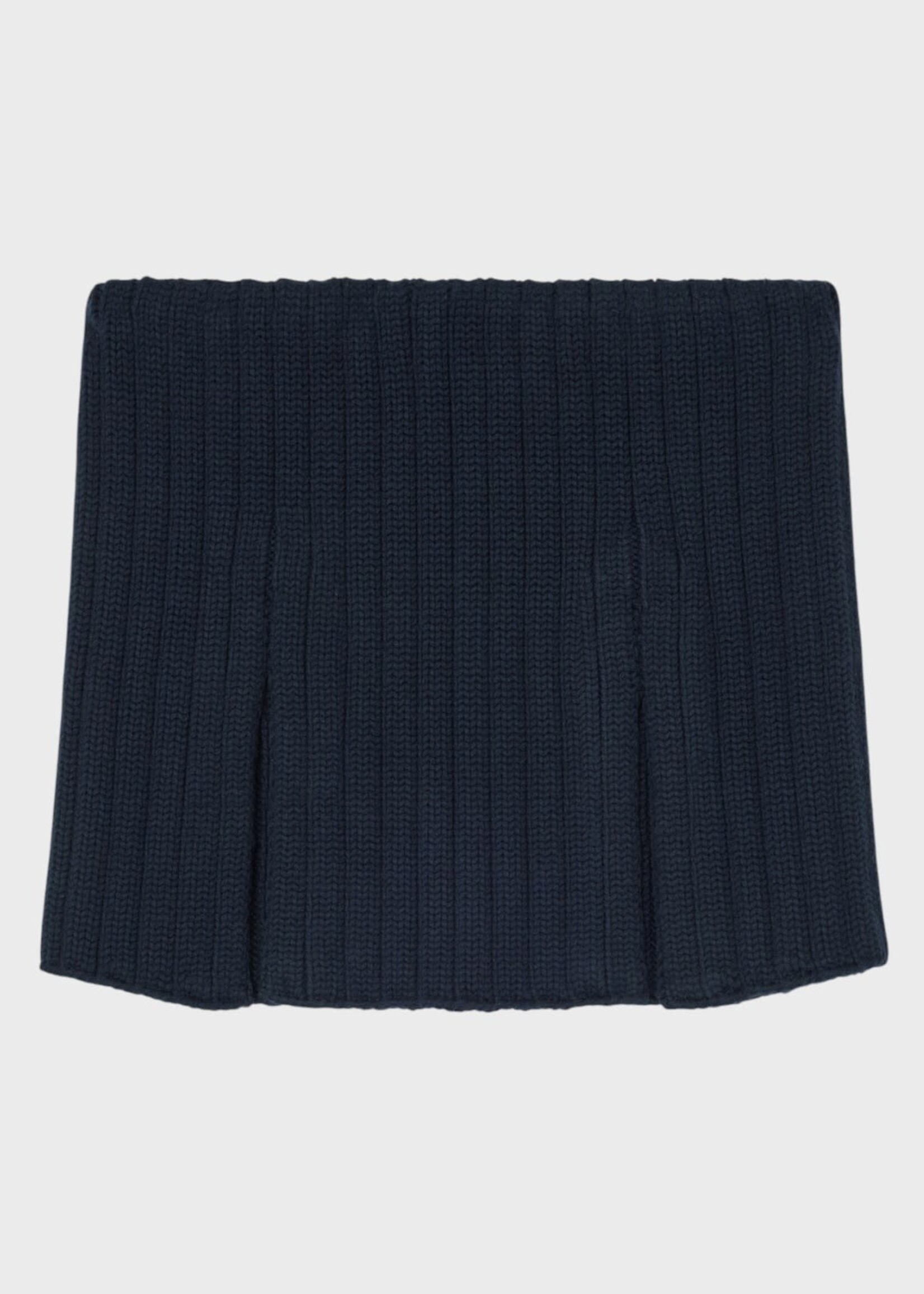 Celine Celine Skirt, Navy, Ribbed Wool Mini Skirt In Navy