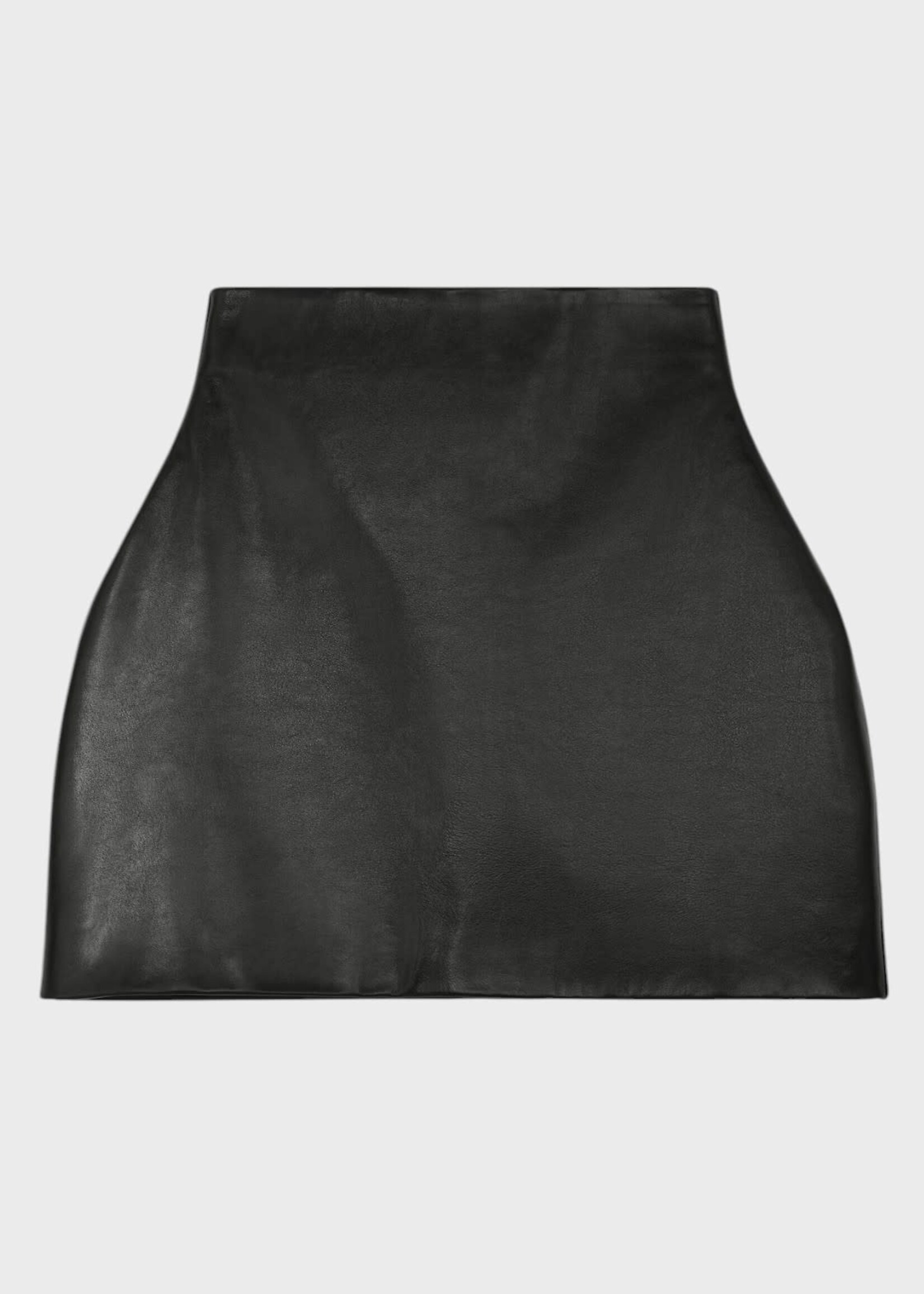 Celine Celine Skirt, Black, Calfskin 2D Mini Skirt In Black
