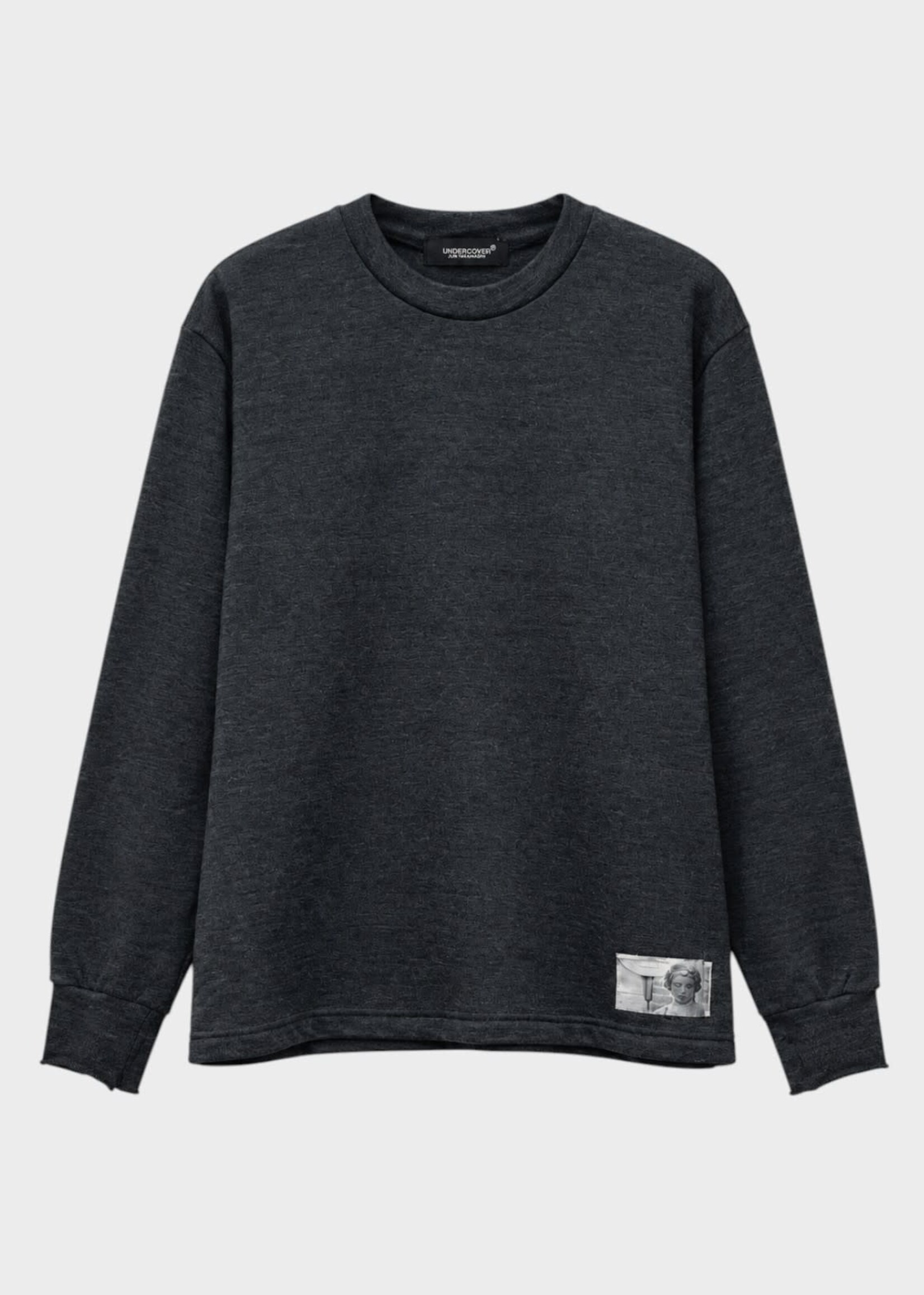 Undercover Undercover Sweatshirt, Grey, Wool Crew Neck Sweater in Charcoal