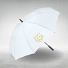 GolfRebels Tour paraplu - wit met gouden logo GolfRebels Tour paraplu - wit met gouden logo