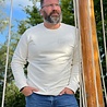 GolfRebels GolfRebels sweater met Ton sur Ton bedrukking - licht blauw GolfRebels GolfRebels sweater met Ton sur Ton bedrukking - licht blauw