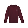 GolfRebels Sweater met Ton sur Ton bedrukking - Bordeaux Rood GolfRebels Sweater met Ton sur Ton bedrukking - Bordeaux Rood