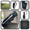 De Jones Classic Standbag - blauw met GolfRebels logo - tweede hands De Jones Classic Standbag - blauw met GolfRebels logo - tweede hands