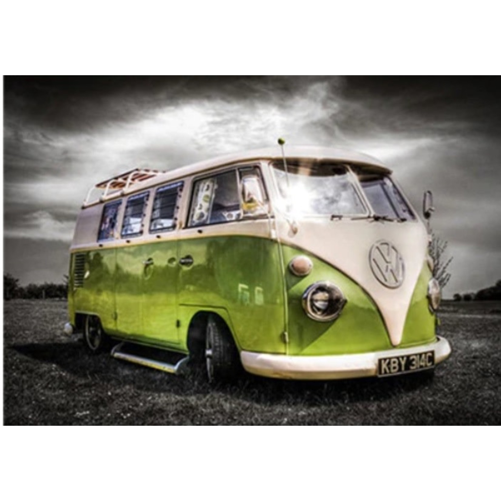 VW busje Limegroene kleur