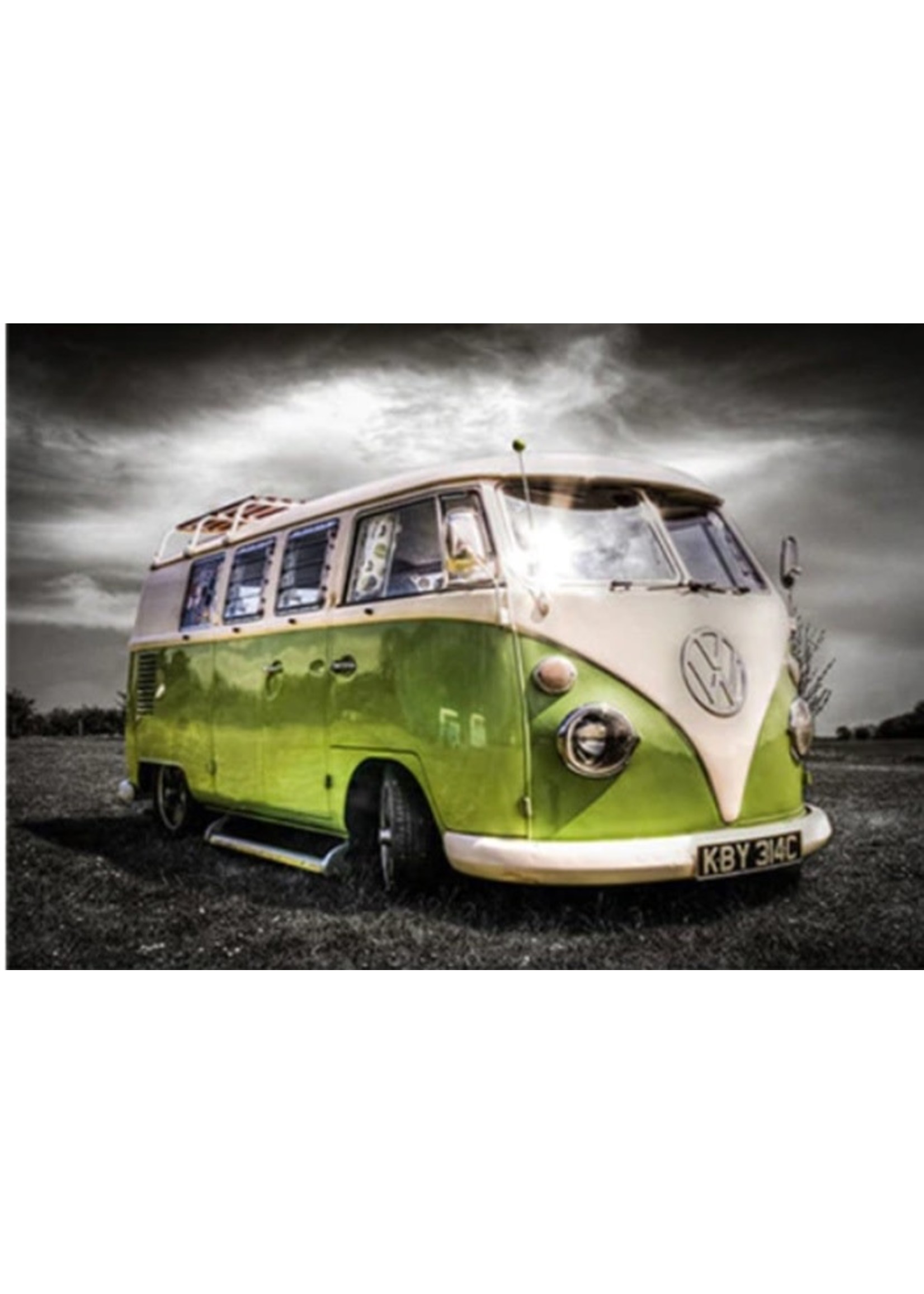 VW busje Limegroene kleur