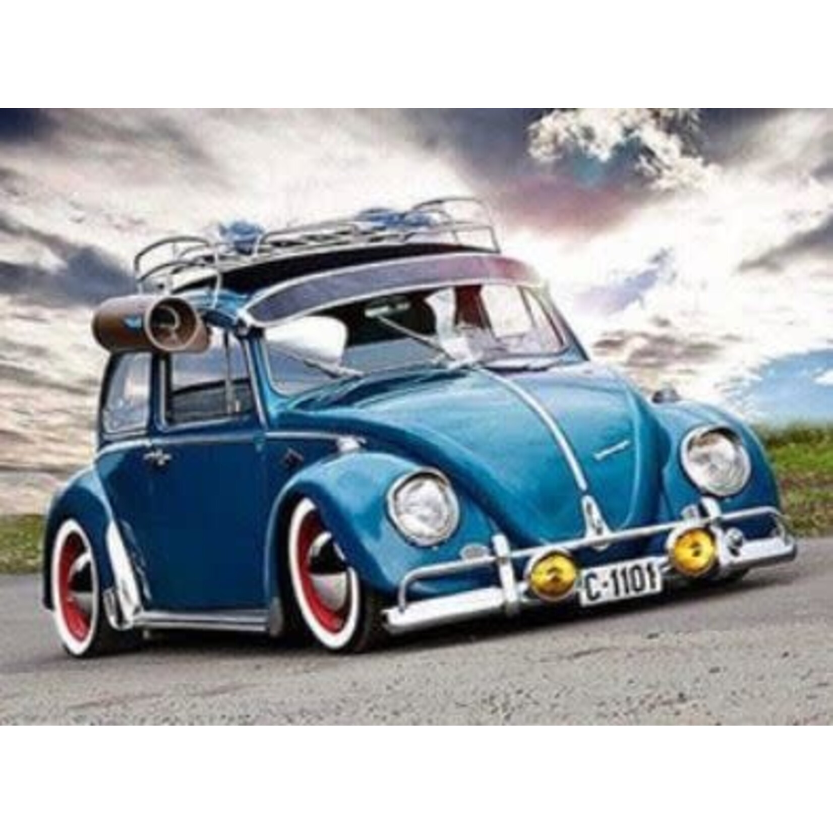 Blauwe VW Kever