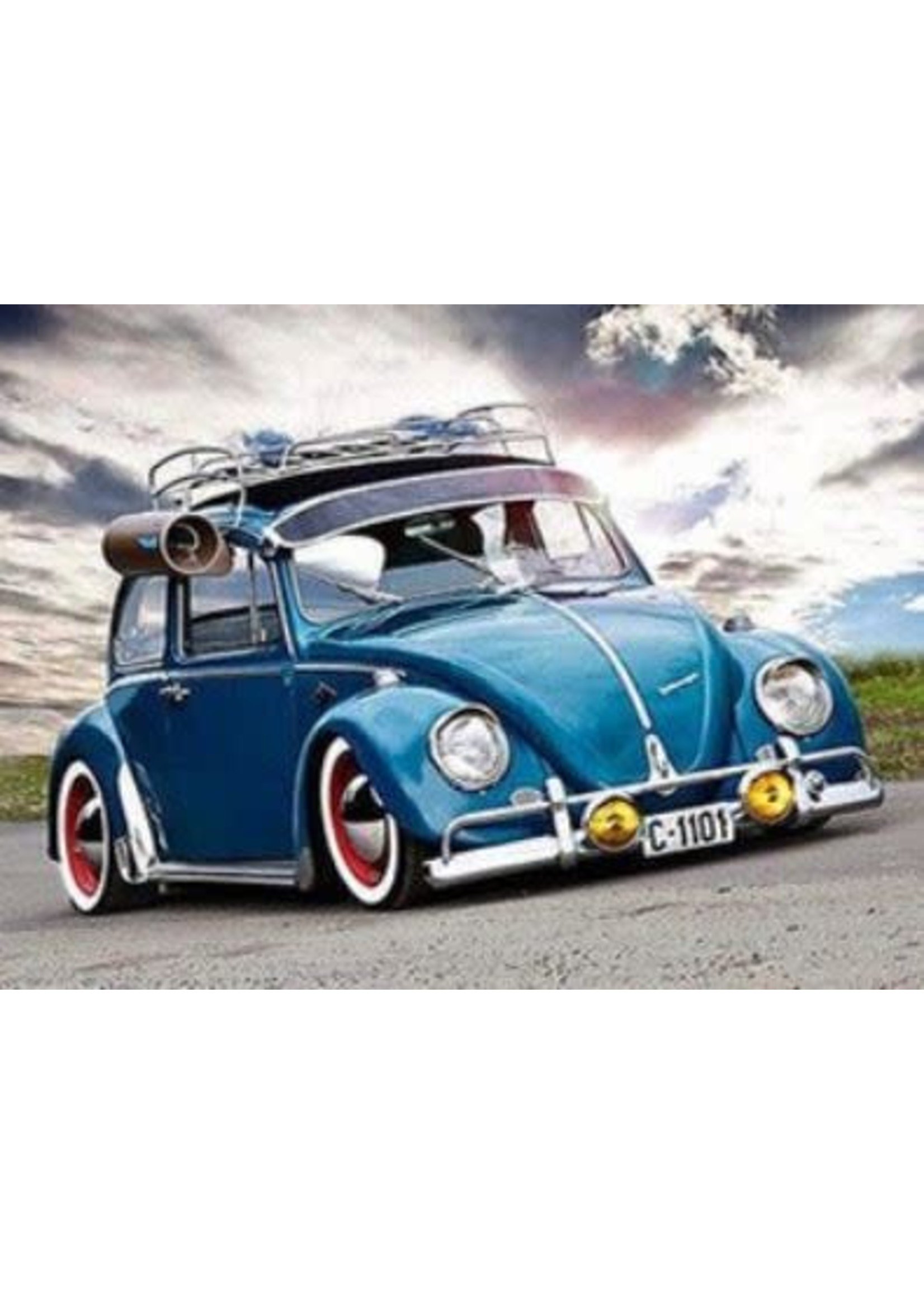 Blauwe VW Kever