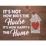 It’s not How big’s the house, It’s how happy’s the home