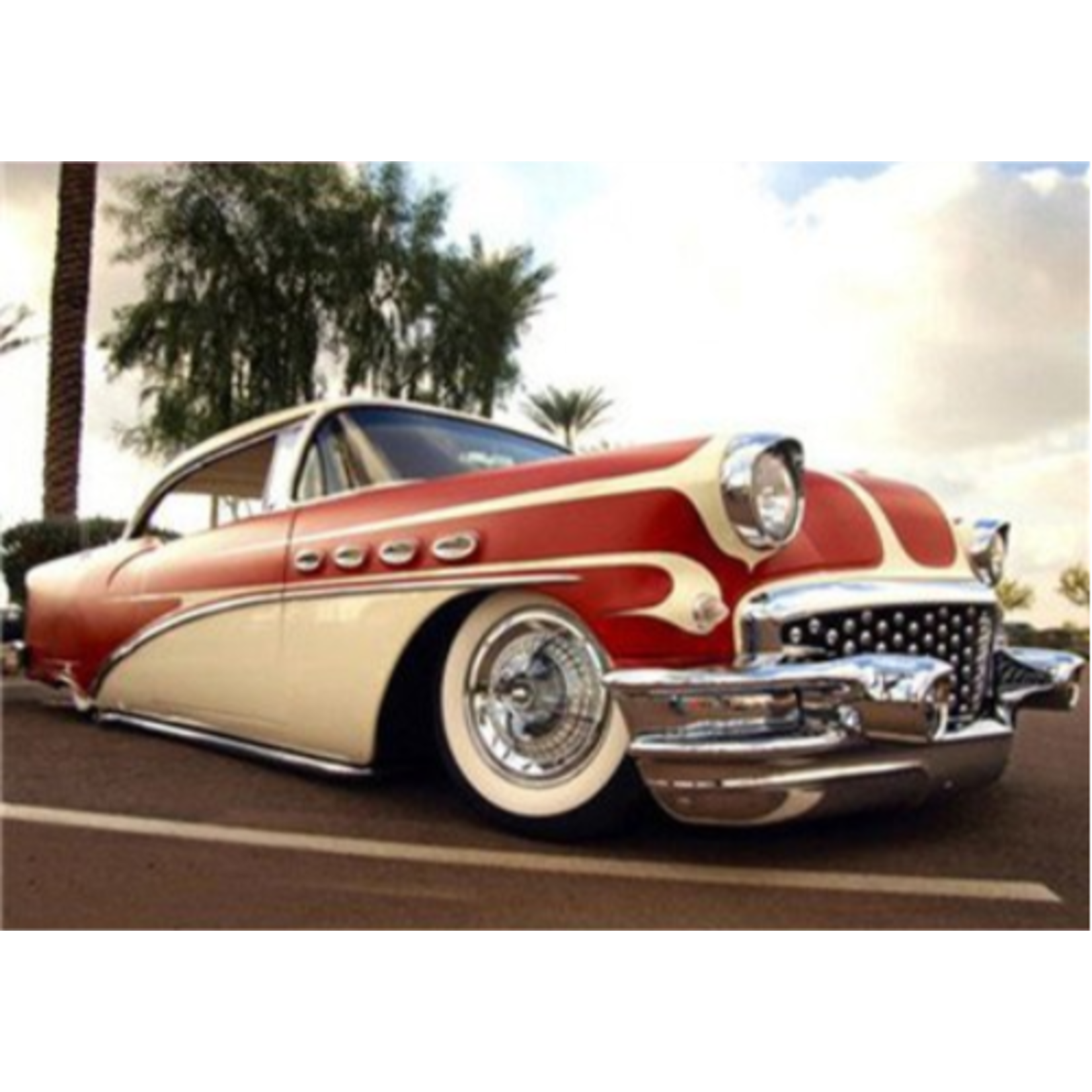Cadillac Rode - Vanille kleur