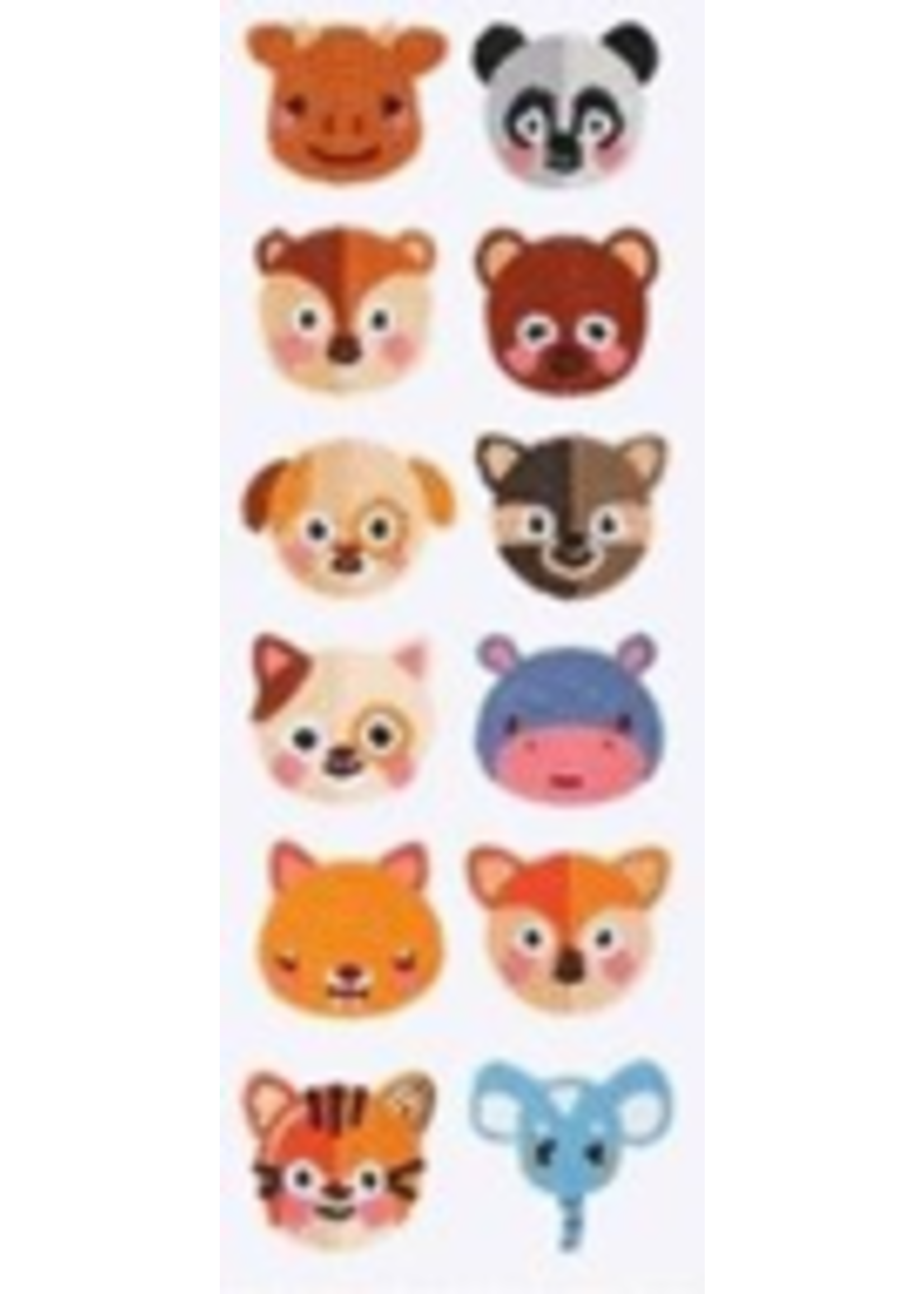 12 dierenstickers