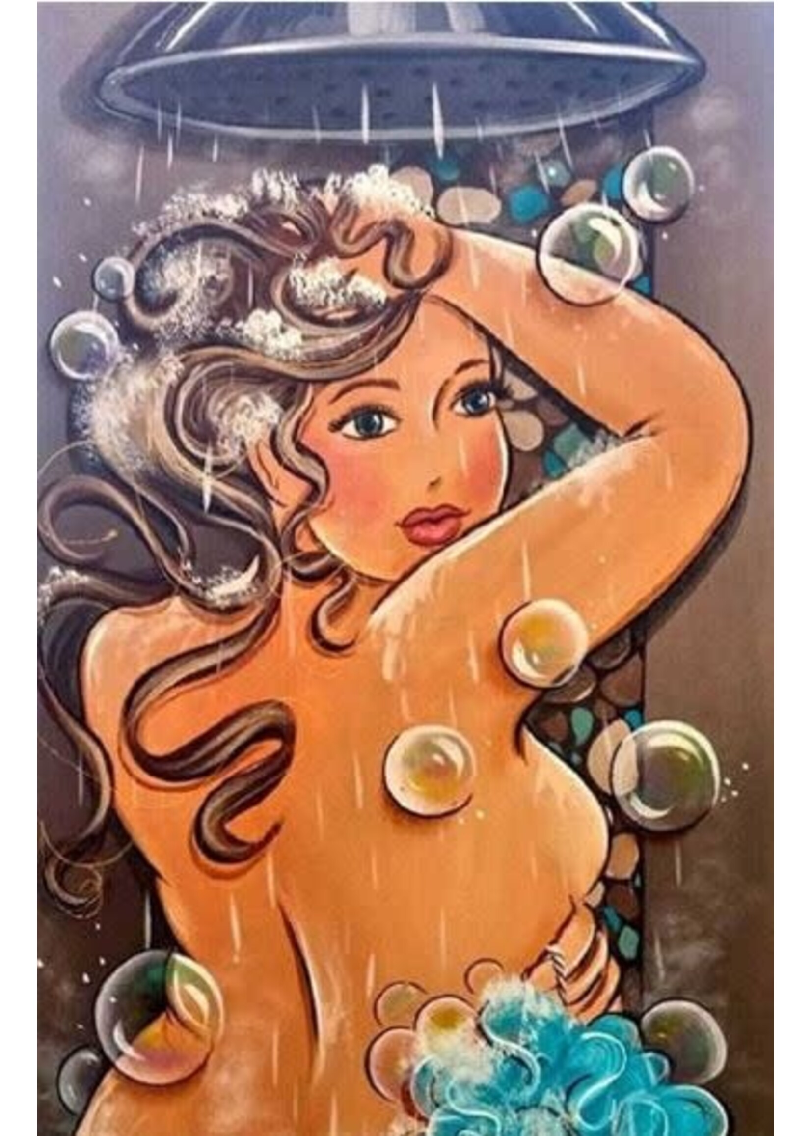 “Dikke dame” onder de douche